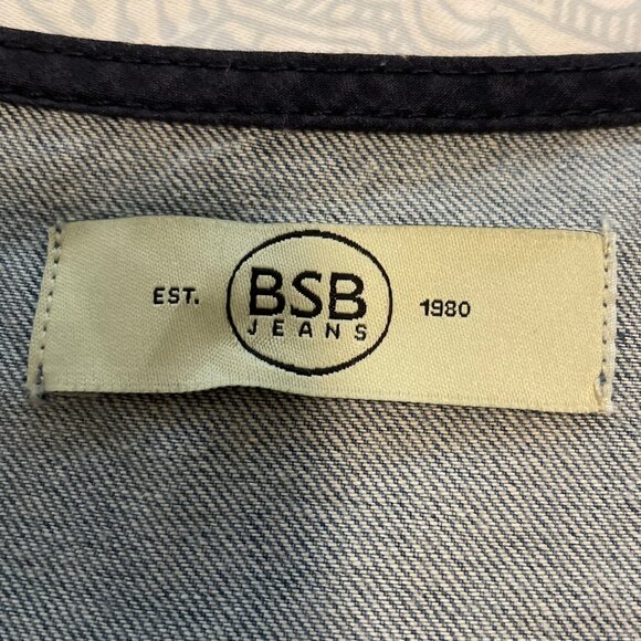 BSB Jeans Cross over denim dress - Picture 3 of 6